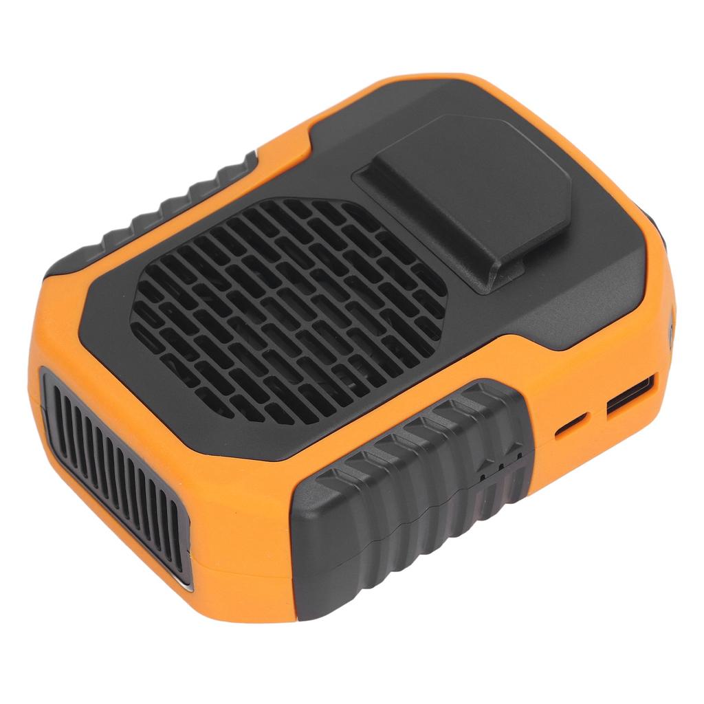 Waist Fan with Lanyard USB Charging 6000mah   5.0V 2.0A 3 Speed Wrable Body Clip Fan for Worker