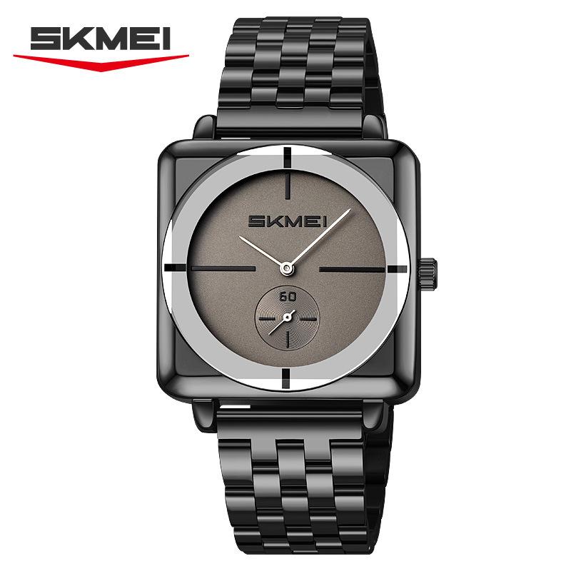 New Square Men's Watch Large Dial Steel Strap Men's Watch Casual Fashion Quartz Watch Men's