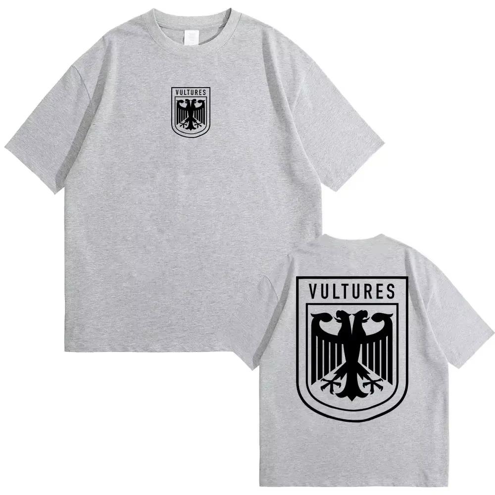 Rapper Kanye West Vultures Nové Hudební Album Grafická Pánská Dámská Hip Hopová Móda Oversized Trička Pánské 100% Bavlněné Tričko