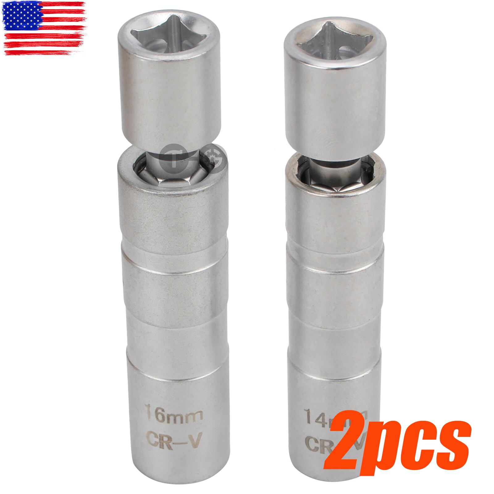 14мм 16мм Тонкостенный Карданный шарнир Свечной ключ Свечной съемник Удлинитель Инструмент