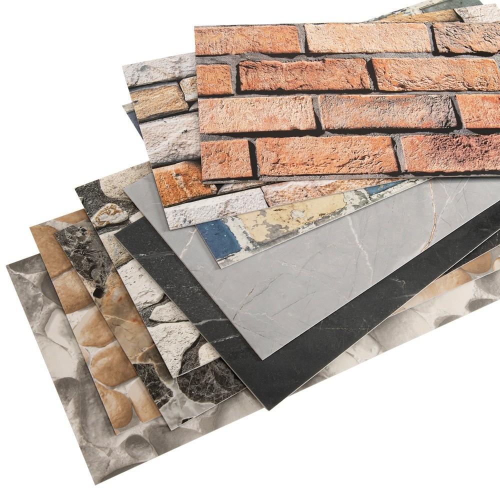 Sfondo Decorativo per Parete Design Mattoni Adesivo Impermeabile per Piastrelle Murali Adesivo Murale 3D Soggiorno