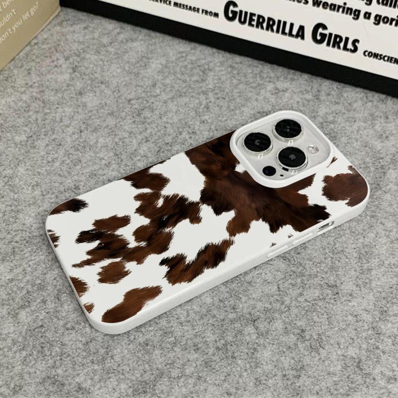 Creative Milk Cow Pattern Phone Case For iPhone 17 Pro Max 16 15 14 13 12 11 Pro Max 17 Air 16E 15 14 Plus Shockproof Soft Cover