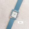 Watch Kalanchoe Square Acetic Bezel Watch BL Ladies Blue [Follow] H05022A-1