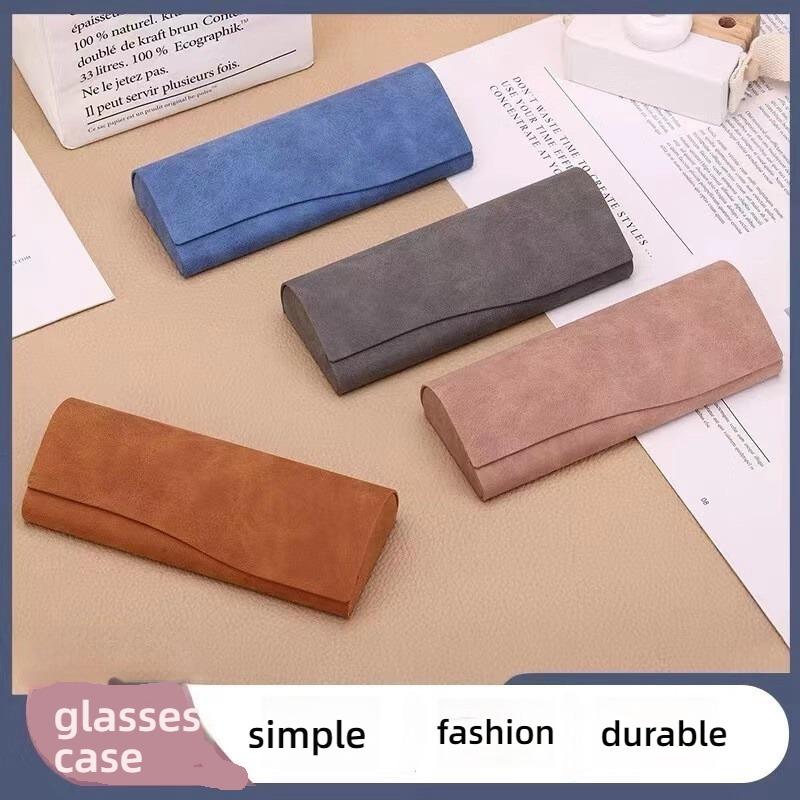 PU Leather Glasses Bag Protective Sunglasses Cover Case Box Reading Eyeglasses Pouch Eyewear Protector Case Accessories 1Pc