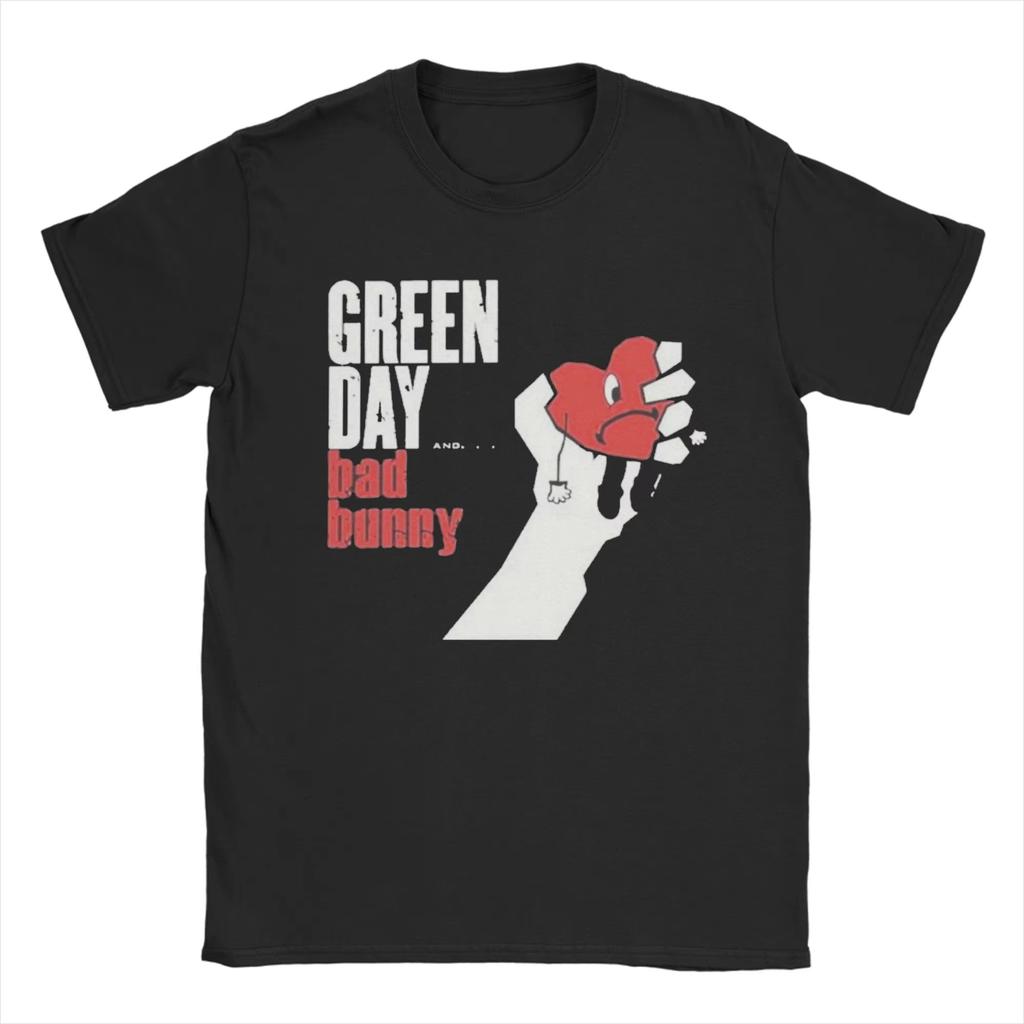 2026 New Green Day Super Bowl LX Graphic Tshirt Cotton unisex Short Sleeve Loose shirt Y2k rock fashion Summer Men streetwear