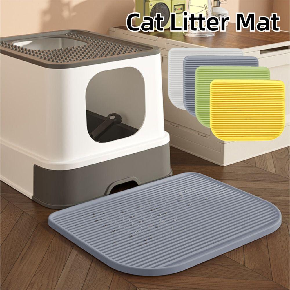 Waterproof Litter Trapper Pad Splash-Proof Litter Catcher Toilet Mat for Cats  Pet Litter Box