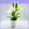 Artificial Lilium Brownii Var Viridulum Baker Plant Decor With Soft Pvc Material For Home Interior Home Office Decor