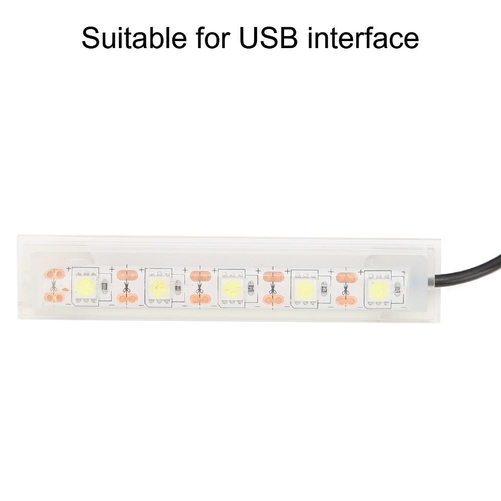 White Light Aquarium LED Light Soft LED Lighting USB Powered USB Aquarium Light Small Size Betta Fish Tank Light Fish Tank