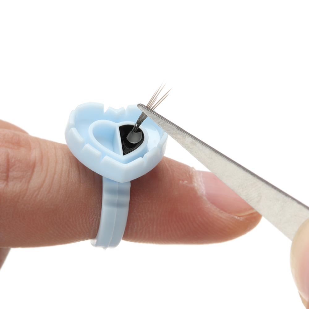 Fächernde Wimpernverlängerung Volumen Wimpernkleber Klebebecher Kleberinge Einweg