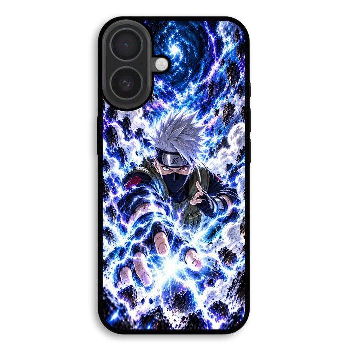 Hülle Für iPhone 18 Kakashi Naruto Sharingan Blauer Blitz Manga Anime Ninja Maniacase schwarz