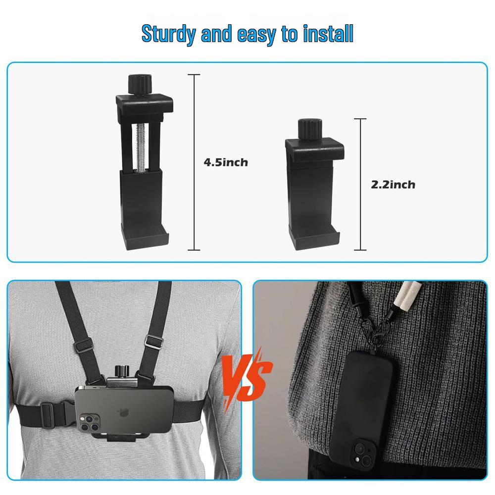 First-Person View Action Camera Chest Mount for Live Streaming and Cycling