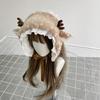 Christmas Theme Plush Hairband Scarf Ear Muffs Leg Covers For Family Gathering Winter Outfit Cosplay Costume Accessory