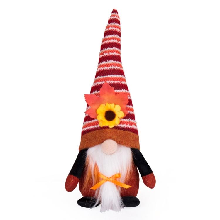 Thanksgiving Gnome Sunflower Stripe Hat Dormitory Home Bedroom Dormitory
