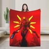 Ultrakill Gabriel Spiel Super Warme Decken Dekorative Plüsch-Kuscheldecke Muster Sofa Sessel Flanell-Tagesdecke Schlafsofa-Abdeckung