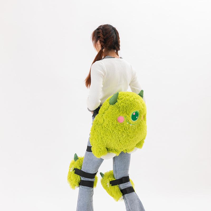 Zimní lyžařské ochranné vybavení Želva plyšová hračka Prdící polštář Měkké roztomilé hnědé medvídě Chrániče kolen Chránič kyčlí Lyžařská protipádová podložka