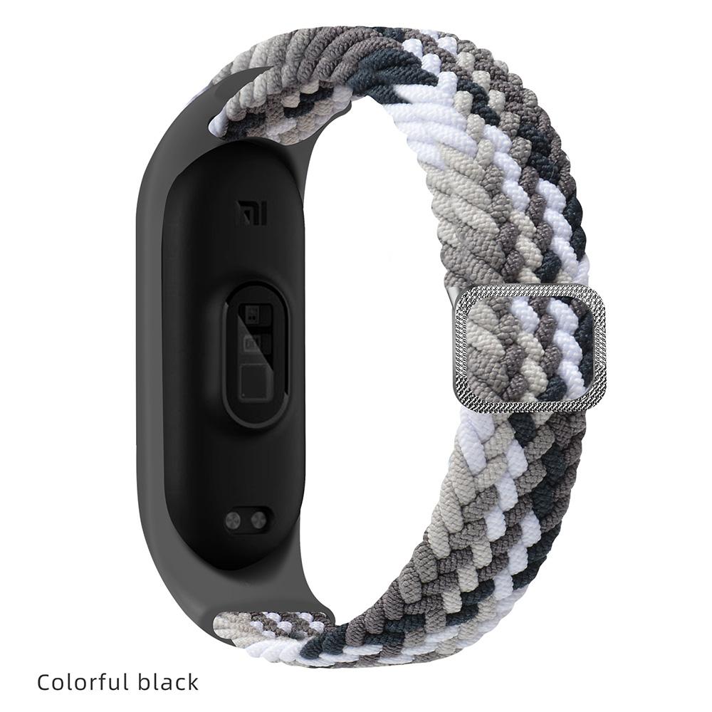 

Плетена соло петля для браслета Mi band 9 8 Еластичний регульований нейлон Miband 7 8 correa Браслет xiaomi Mi band 4 3 5 6 7 8 ремінець Mi band 8 9