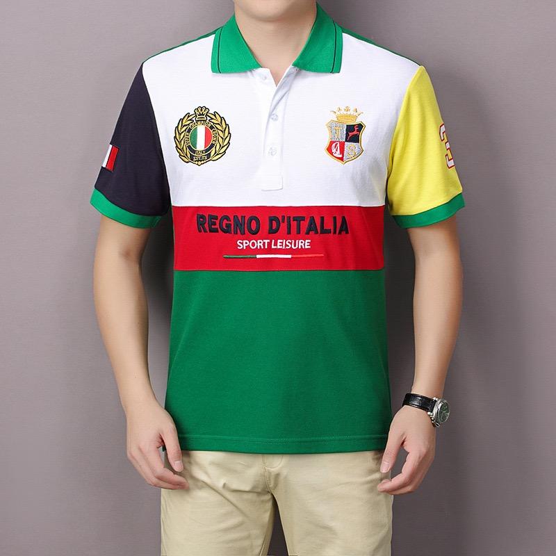 ZYLLO Neue Kurzarm-Poloshirts für Herren Mode Casual Polos Stretch-Baumwolle Herren-Polo Große Größe XS bis 7XL