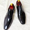2025 Men's Red Sole Square Toe Lace-Up Height-Boost Business Casual Oxford Shoes for Weddings