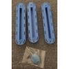 3Pcs/Set Single Fin Box Surfboard Fin Box Replacement Set with Screws Key, Surfing Screw Surfboard Surfs Fin Plugs Set