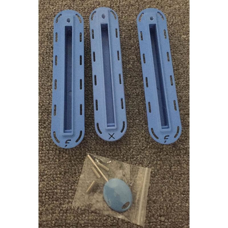 3Pcs/Set Single Fin Box Surfboard Fin Box Replacement Set with Screws Key, Surfing Screw Surfboard Surfs Fin Plugs Set