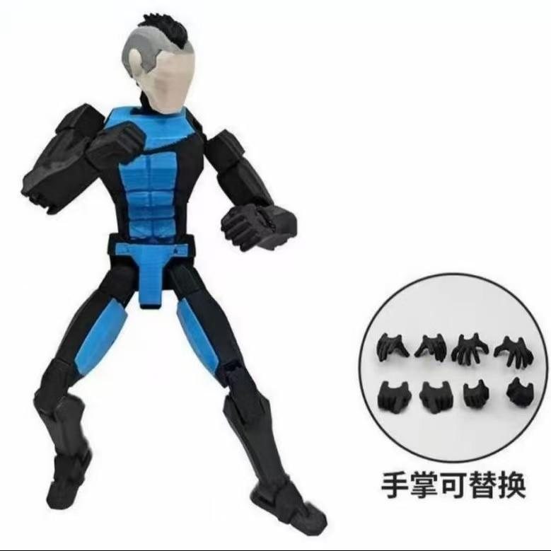 3D Printed Invincible Boy Invincible Mark Titan13 T13 Dummy13 Multi-Jointed Movable Action Figure Desktop Ornament
