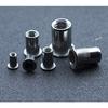 Menetop Rivet Nuts, 200 Pieces, Steel Alloy Riveter, M3 M4 M5 M6 M8 M10 Hollow Rivets for Cars, Machinery, Jigs, and Repairs
