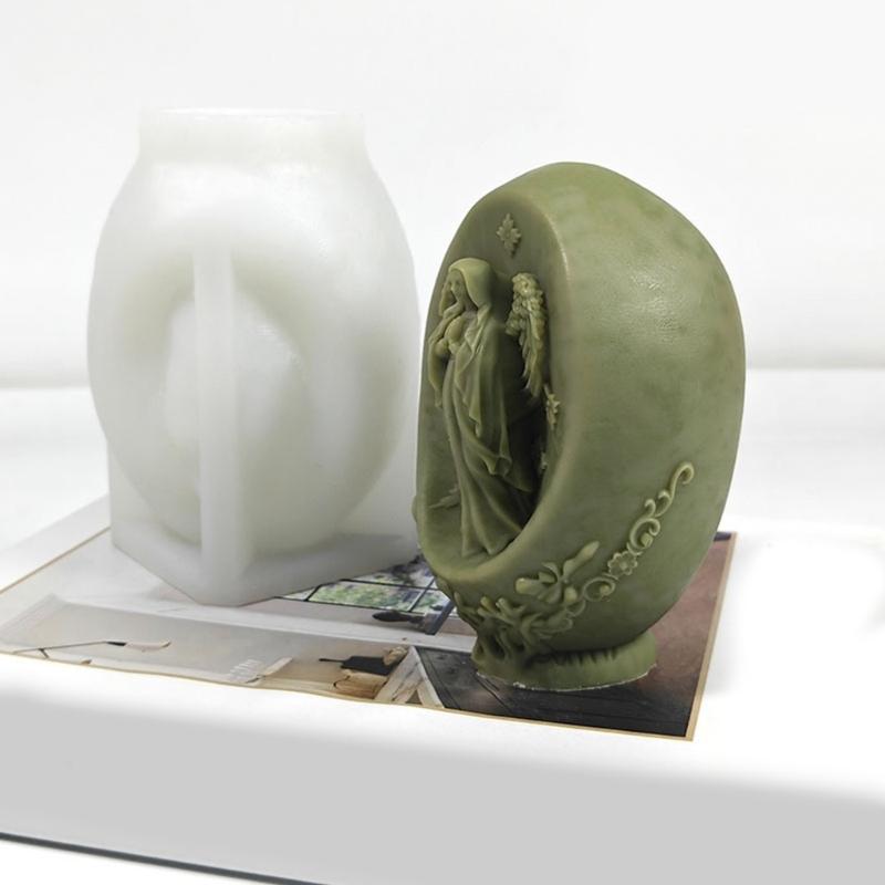 Goddess Sculpture Silicone Candle Molds for Handmade Candle Soap Chocolate Goddess Statue Silicone Molds for Epoxy Resin