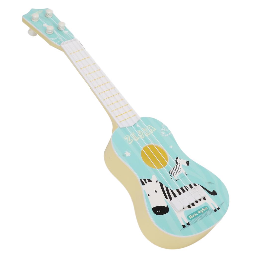 Ukulele Guitar Toys Plastic Ukuleles Musical Instrument Toy with 4 Strings for KidsBlue
