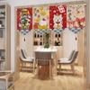 Japanese Short Curtain Doorway Noren Sushi Shop Triangle Flag Kitchen Home Decor Drapes Ramen Restaurant Hanging Half-Curtain