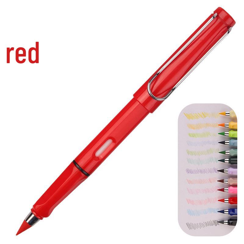 Erasable Posture Correcting Eternal Pencil - 12 Colors, No Sharpening Needed, Durable Lead, Perfect for Kids' Drawing.