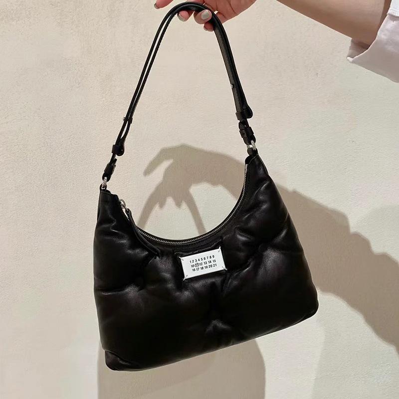 Мягкая квадратная сумка на одно плечо, Сумка под мышку, Сумка-кроссбоди MM, Простая и универсальная сумка-облако