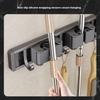 Organizer Wall Mounted Broom Holder Mop Clip Stand Brush Rack Hanging Pipe Hook Kitchen Storage Bathroom Accessories Tools