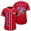 Children's Casual Cartoon Print Short-sleeved Baseball Jerseys Children's Sportswear Top