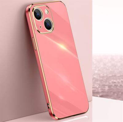 6D Plating Soft Casing For iPhone 11 12 13 14 15 Pro Max 6 7 8 Plus Silicone Shockproof Square Shiny Bling Electroplating Cases