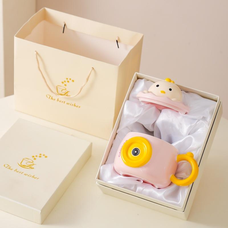 Kreative Cartoon Persönlichkeit Keramiktasse Bürogeschenk Geschenk Heimtasse Kaffeetasse Wasserbecher Paar Frühstückstasse