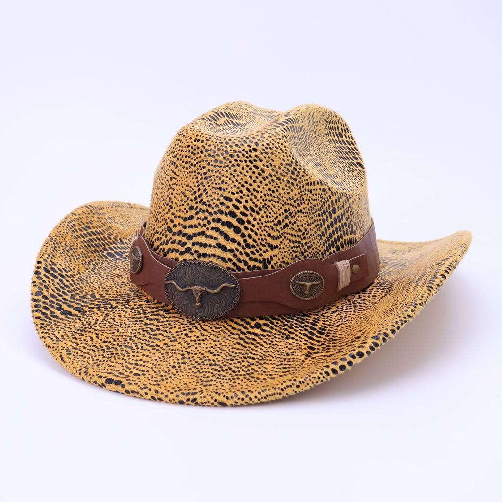 Amazon Cross-Border Western Denim Hat Men'S And Women'S European And American Ethnic Style Jazz Hat Fashion Outdoor Beach Top Hat