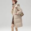 Women's Mid-Length Hooded Thick Winter Down Jacket