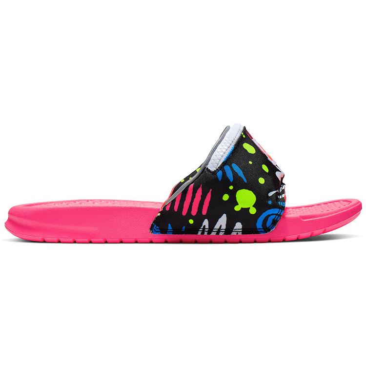 Nike Benassi Jdi Print Slide Fanny Pack Neon CJ2967-600