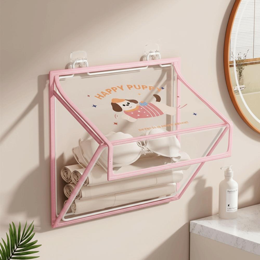 

Moisture-proof Waterproof Bath Bag Transparent Bathroom Organizer Bathroom Storage Bag Bathroom S рожевий