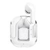 1 Set Soft Silicone In-Ear Design Wireless Sports Earbuds Transparent Tws Bluetooth Earphones Hifi Stereo Audio Led Display