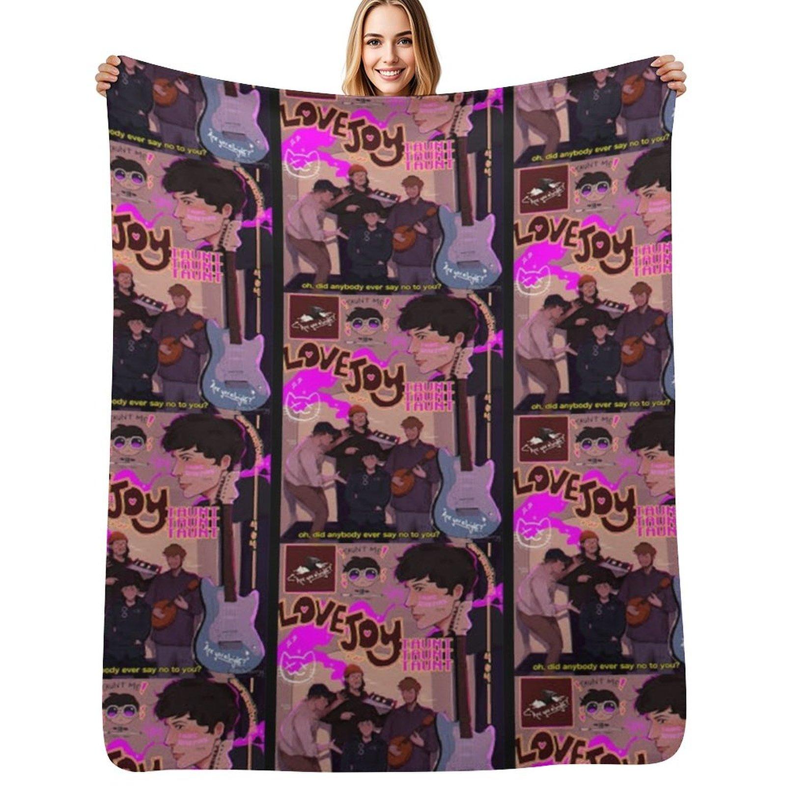 Lovejoy band Throw Blanket Soft Sherpa Fleece Warm Blanket for Winter Size: 75*100cm, Weight: 230 GSM