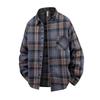 Plaid Striped Long Sleeve Shirt Fashionable Sun Protection Jacket For Men Solid Color Plaid