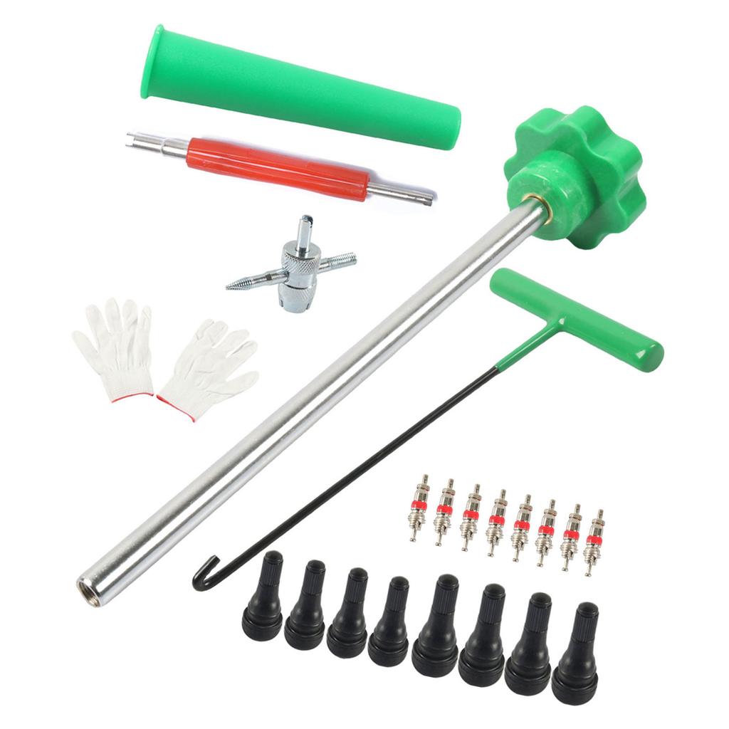 Tire Valves Core Removal Tool Set With Anti Corrosion Brass Inserts And Ergonomic Handles For Easy Use