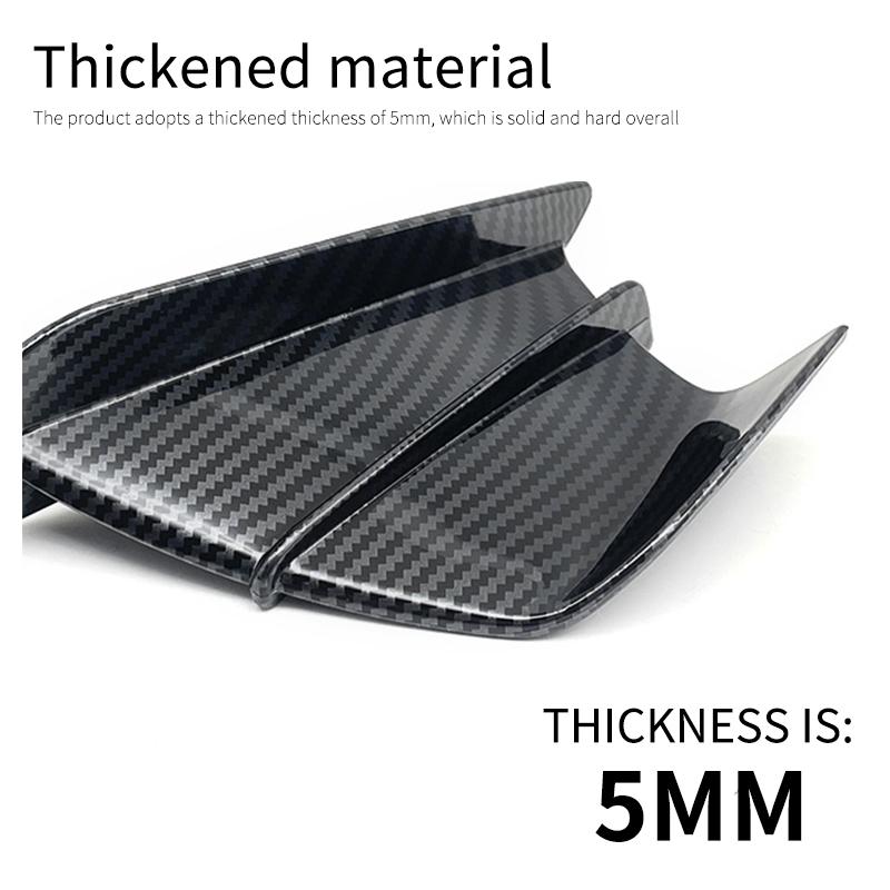 2X Universal Motorcycle Winglet Aerodynamic Spoiler Wing with Adhesive For Yamaha Suzuki Kawasaki Motorcycle Decoration Sticker
