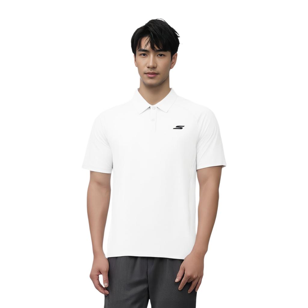 Skechers Comfort Sports Series Simple Skin-Friendly Casual Short Sleeve Polo Shirt Men Tops P325M089-0019