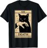 Tarot Card Black Cat Occult Witchy Black Cat Tarot Death T-Shirt