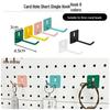 Pegboard Wall Organizer with Hooks - No-Drill Storage Rack for Entryway or Study Room.