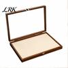 Jewelry Box with Partitions Ring Storage Box, Durable Wood Compartmentalized Design, Soft Neat And Orderly Velvet Interior Multi-grid Organizer,