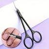 1pc Professional Dual Function Keratin Scissors - Small Scissors for Eyebrow, Eyelash, Nail Trimming and Beauty-