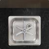 Cup Washer with Recessed Basin HighPressure Countertop Stainless Steel for Bartenders,